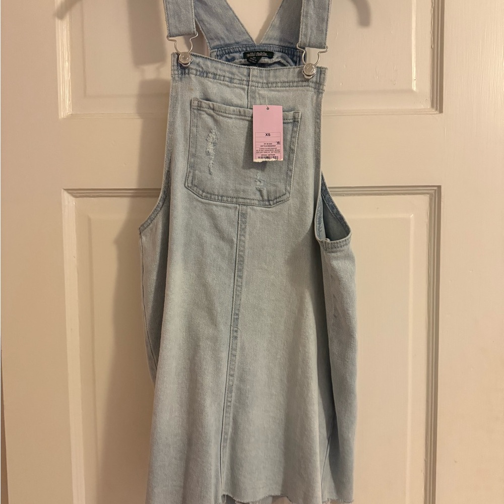 Wild Fable Light Blue Denim Overall Style Dress